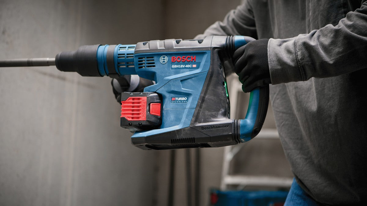 Bosch 18V Profactor 1-5/8" SDSmax Rotary Hammer w/ 2 Batteries GBH18V-40CK27