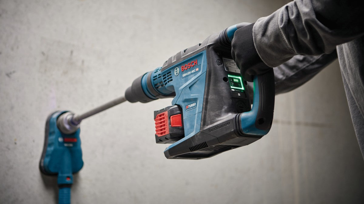 Bosch 18V Profactor 1-5/8" SDSmax Rotary Hammer w/ 2 Batteries GBH18V-40CK27
