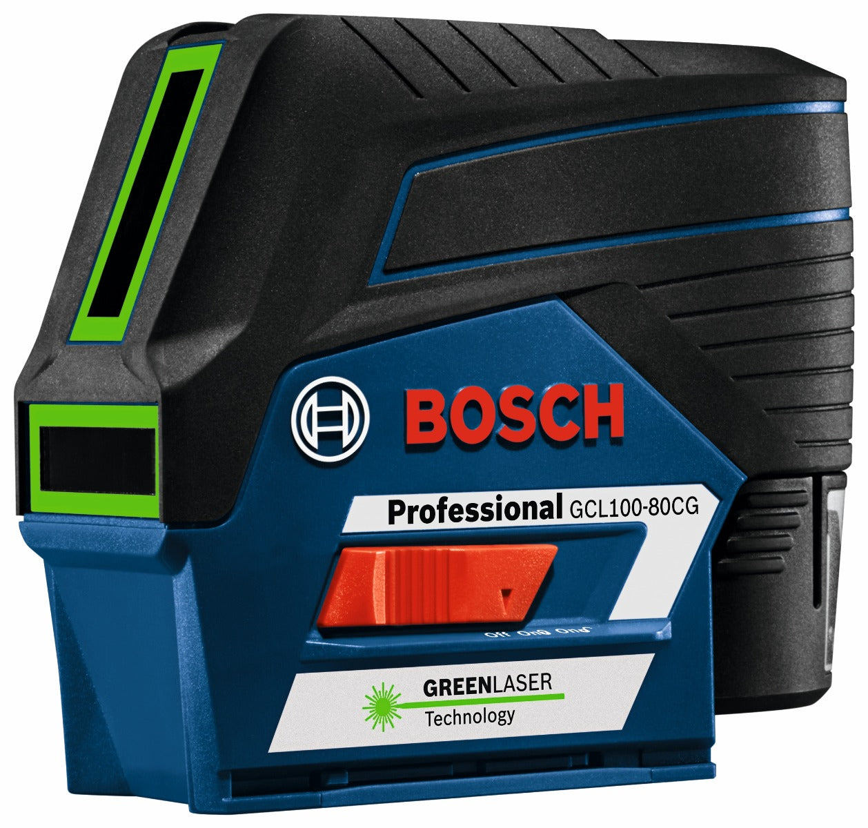 Bosch 12V Green-Beam Cross-Line Laser w/ Plumb Points GCL100-80CG