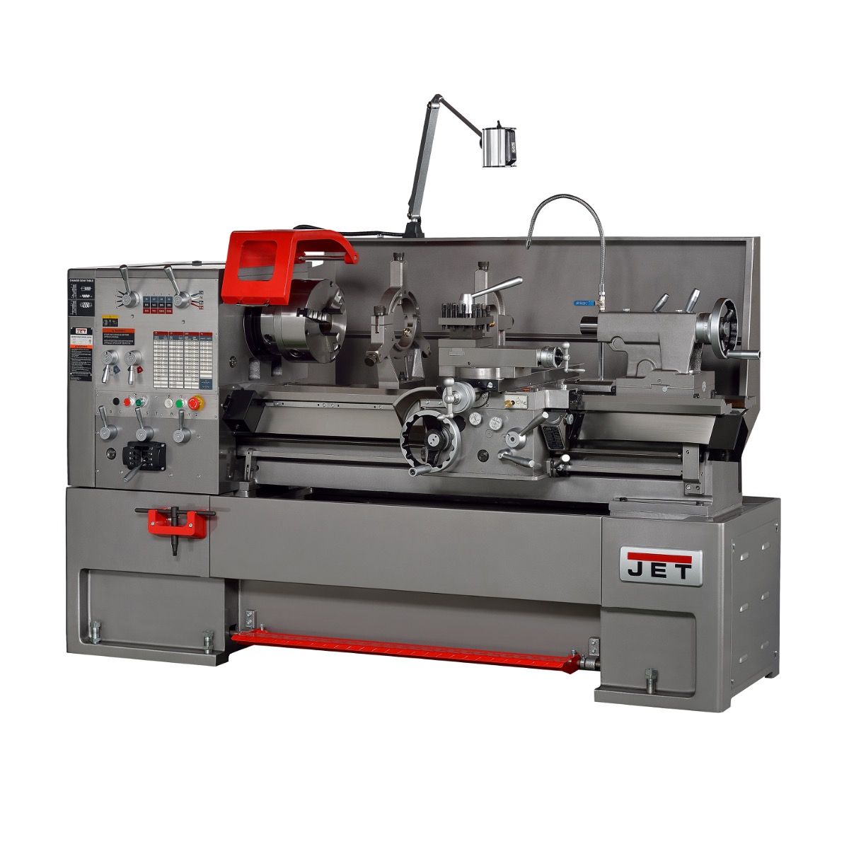 Jet GH-2180ZX 21"x80" Large Spindle Bore Gear Head Lathe w/ Acu-Rite 203 DRO JT1-3311