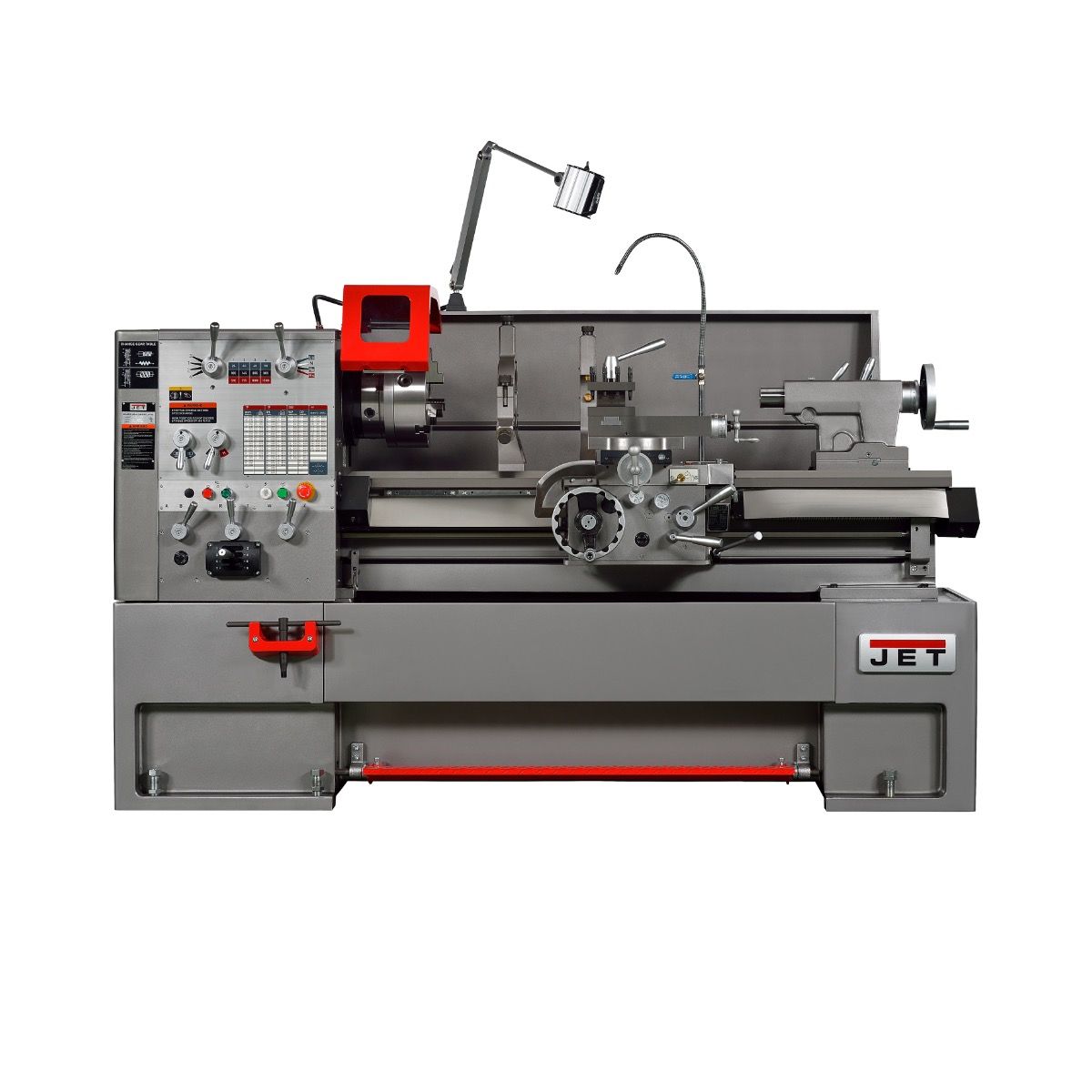 Jet GH-1640ZX 16"x40" Large Spindle Bore Gear Head Lathe w/ Acu-Rite 203, CC JT1-3289