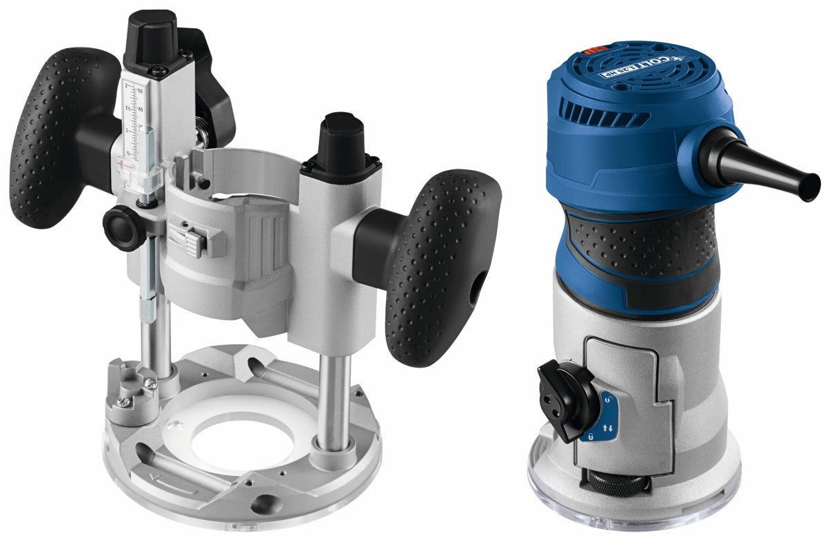 Bosch Variable Speed Palm Router Combo Kit w/ LED, 1.25 HP GKF125CEPK