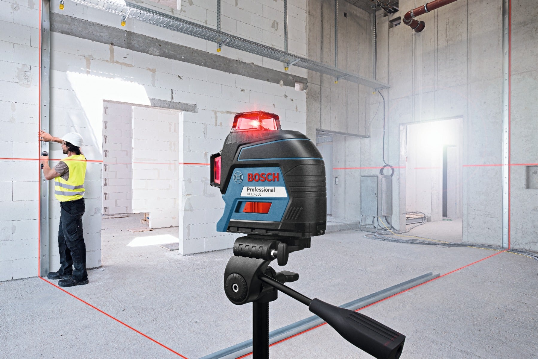 Bosch 360 Deg Three-Plane Leveling & Alignment-Line Laser GLL3-300