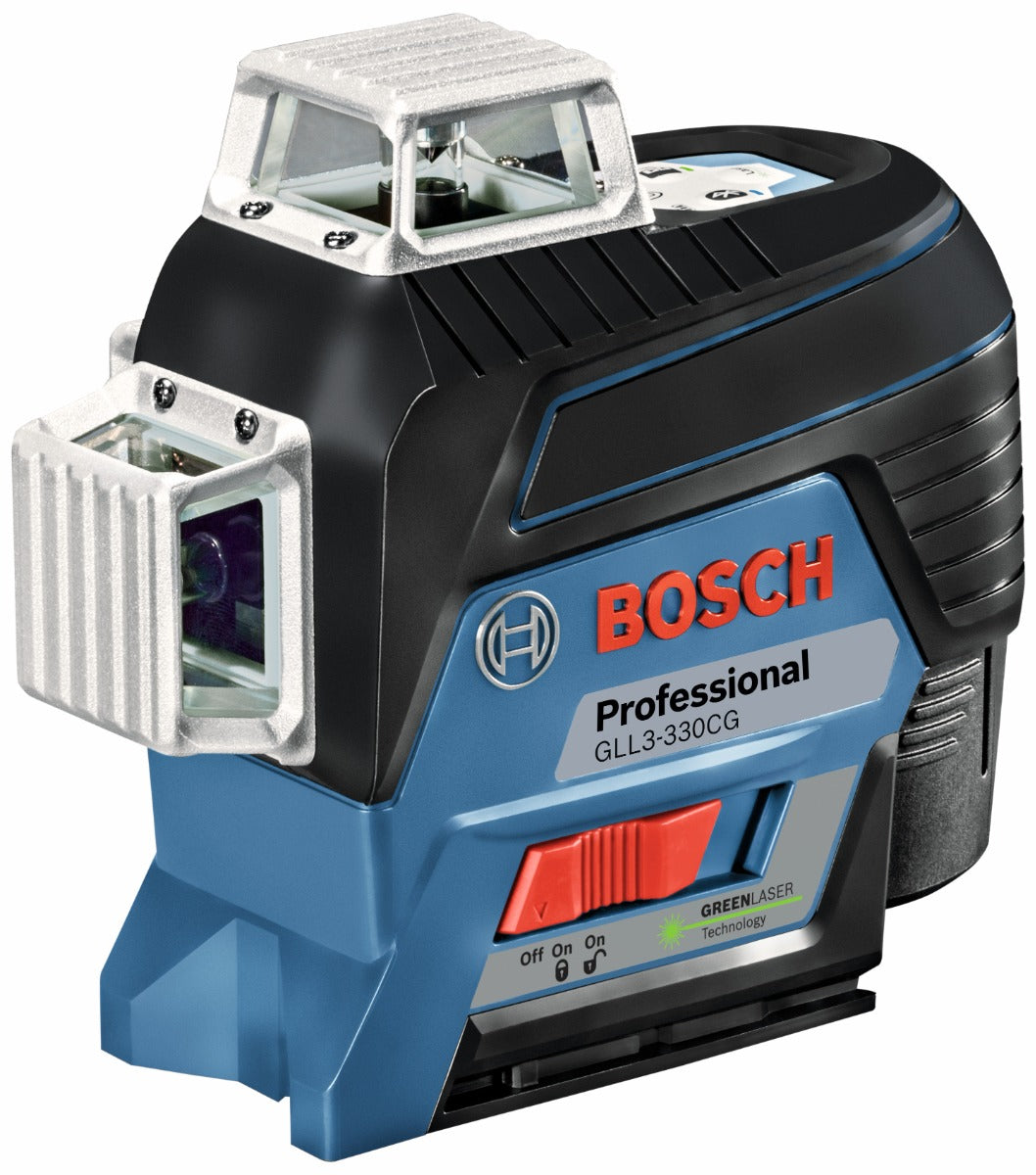Bosch 12V Max 360 Deg Green-Beam Three-Plane Laser Kit GLL3-330CG