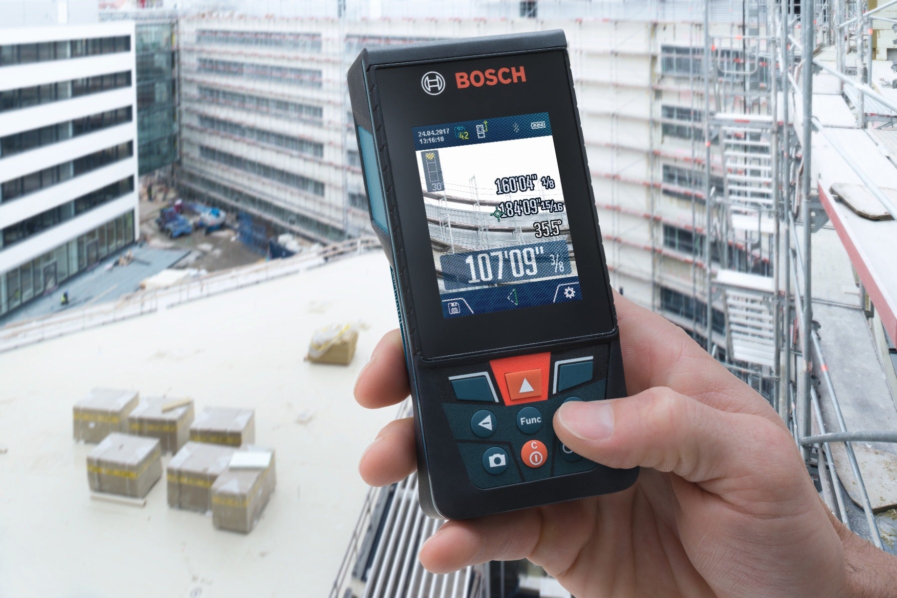 Bosch Outdoor 400' Lithium-Ion Laser Measure w/ Camera GLM400CL
