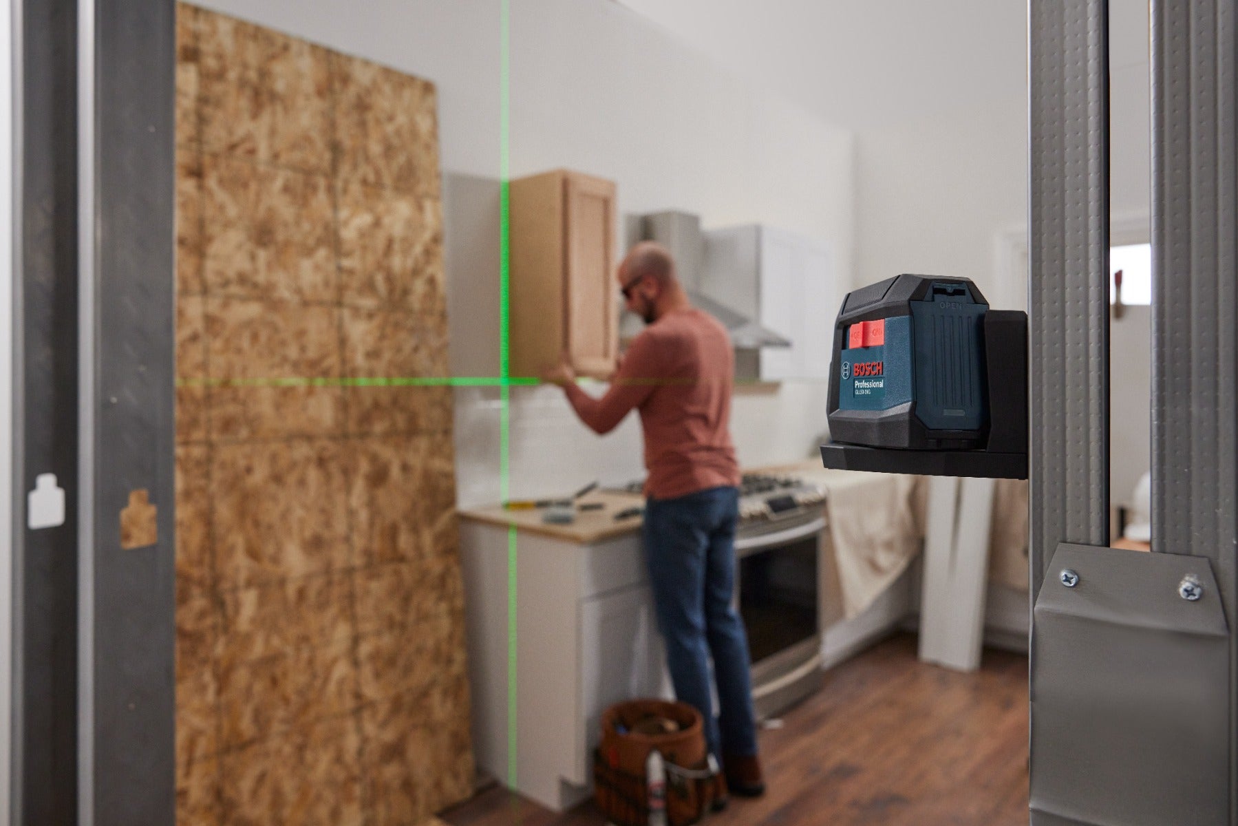 Bosch Green-Beam Self-Leveling Cross-Line Laser