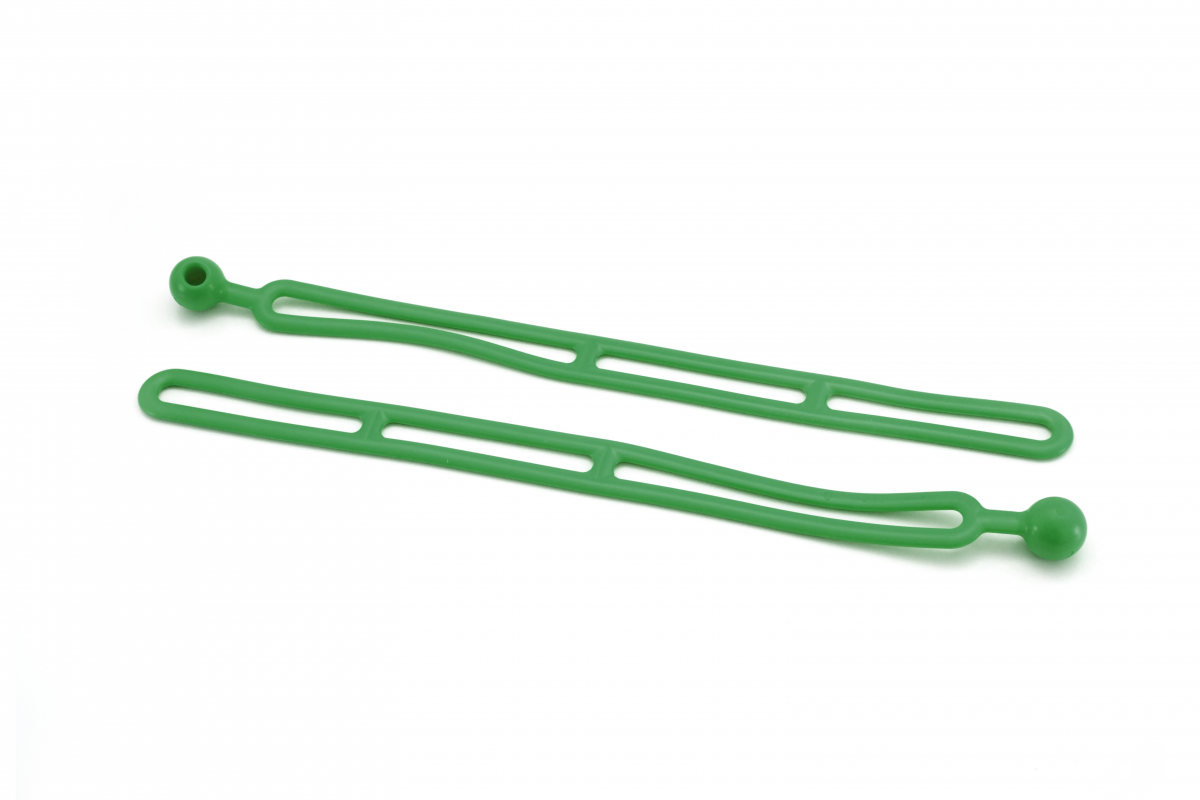 Rapid Tie 16" Non Marring Adjustable Extendable Strap, Green 2-Pack