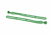 Rapid Tie 16" Non Marring Adjustable Extendable Strap, Green 2-Pack