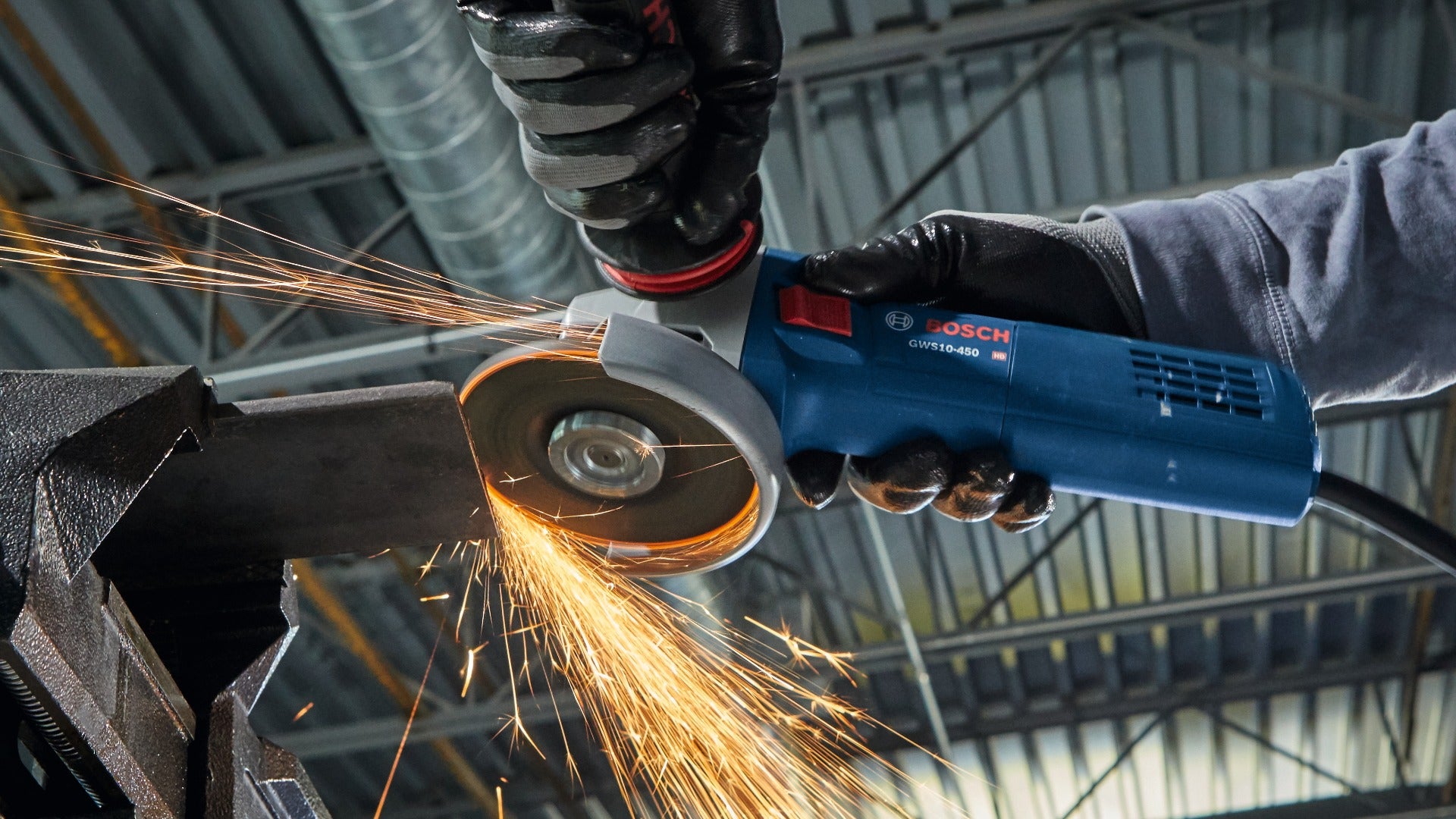 Bosch 4-1/2" Angle Grinder w/ Lock-on Switch, 10A GWS10-450