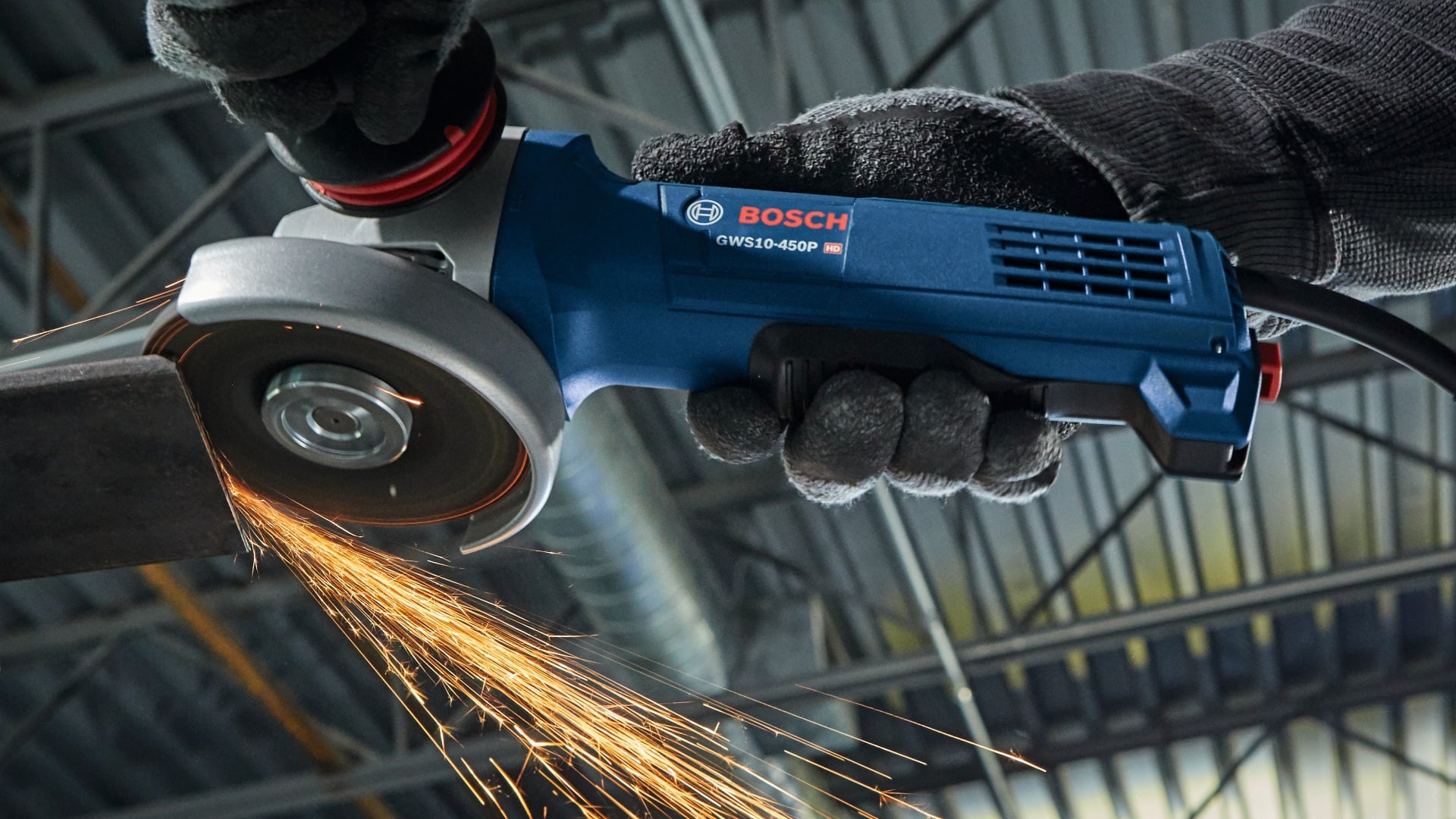 Bosch 4-1/2" Angle Grinder w/ Lock-on Paddle Switch, 10A GWS10-450P