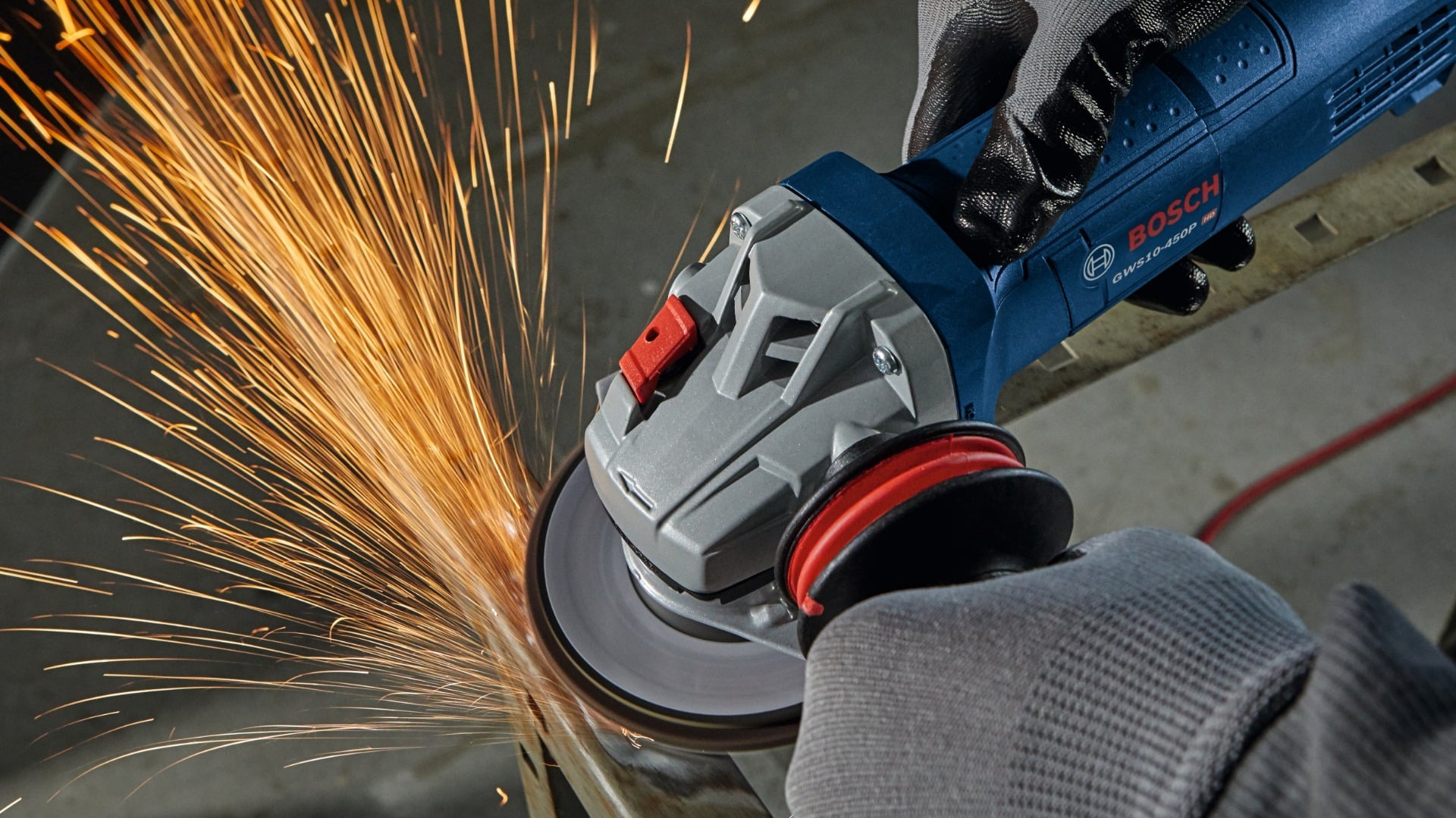 Bosch 4-1/2" Angle Grinder w/ Lock-on Paddle Switch, 10A GWS10-450P