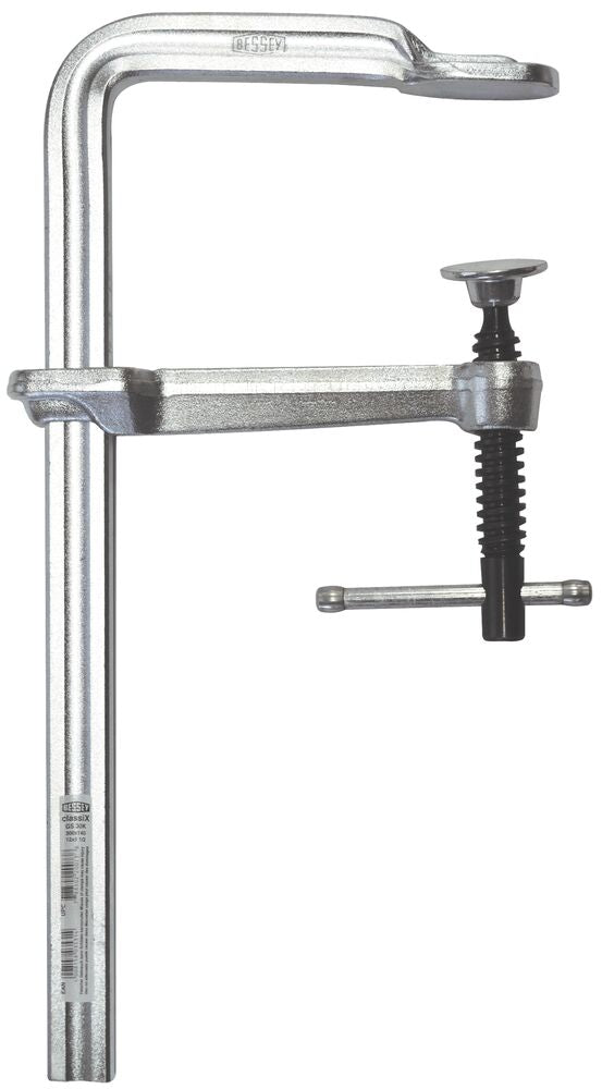 Bessey Tools 4 in. classiX Series All-Steel F-Style Bar Clamp, 3-1/8 in. Throat Depth, 550 lbs. Clamping Force GS12-8K