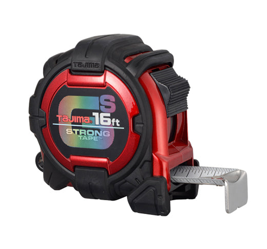 Tajima Tool GS-Lock Tape Measure, Steel Blade, 16 ft. x 1 in. GS-16BW