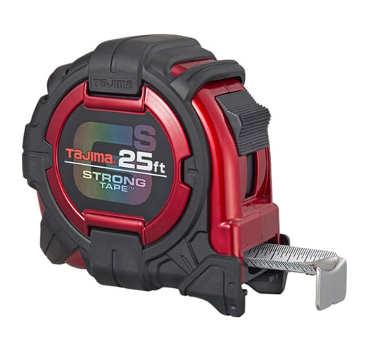 Tajima Tool GS-Lock Tape Measure, Steel Blade, 25 ft. x 1-1/16 in. GS-25BW
