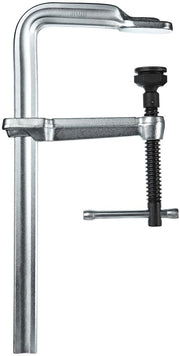 GSM40 all steel F style welding clamp with long screw and black adjustment knob