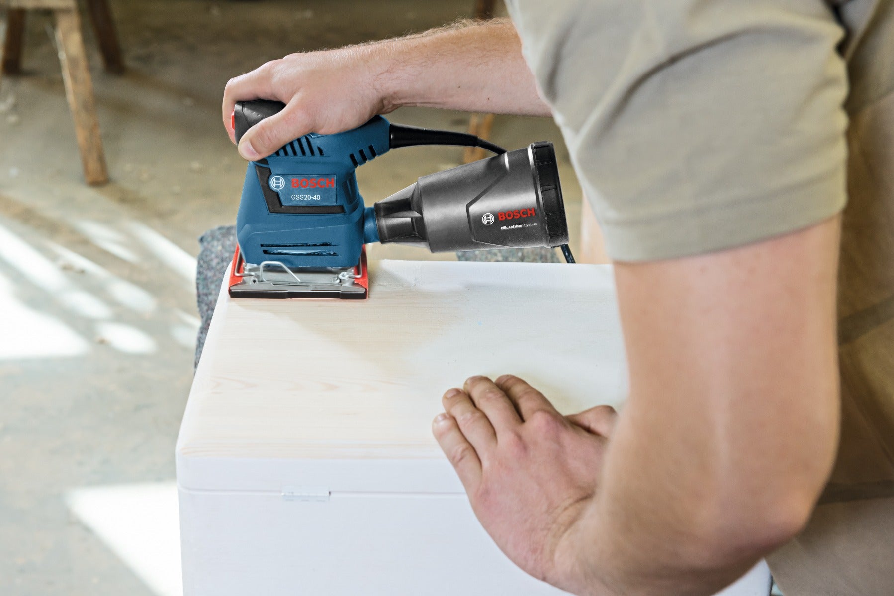 Bosch 1/4-Sheet Orbital Finishing Sander GSS20-40