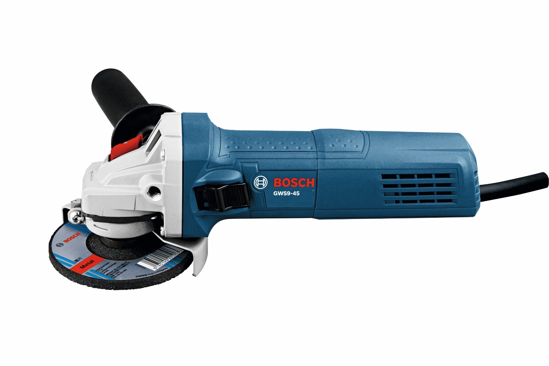 Bosch 4-1/2" Angle Grinder w/ Lock-on Slide Switch, 8.5A GWS9-45