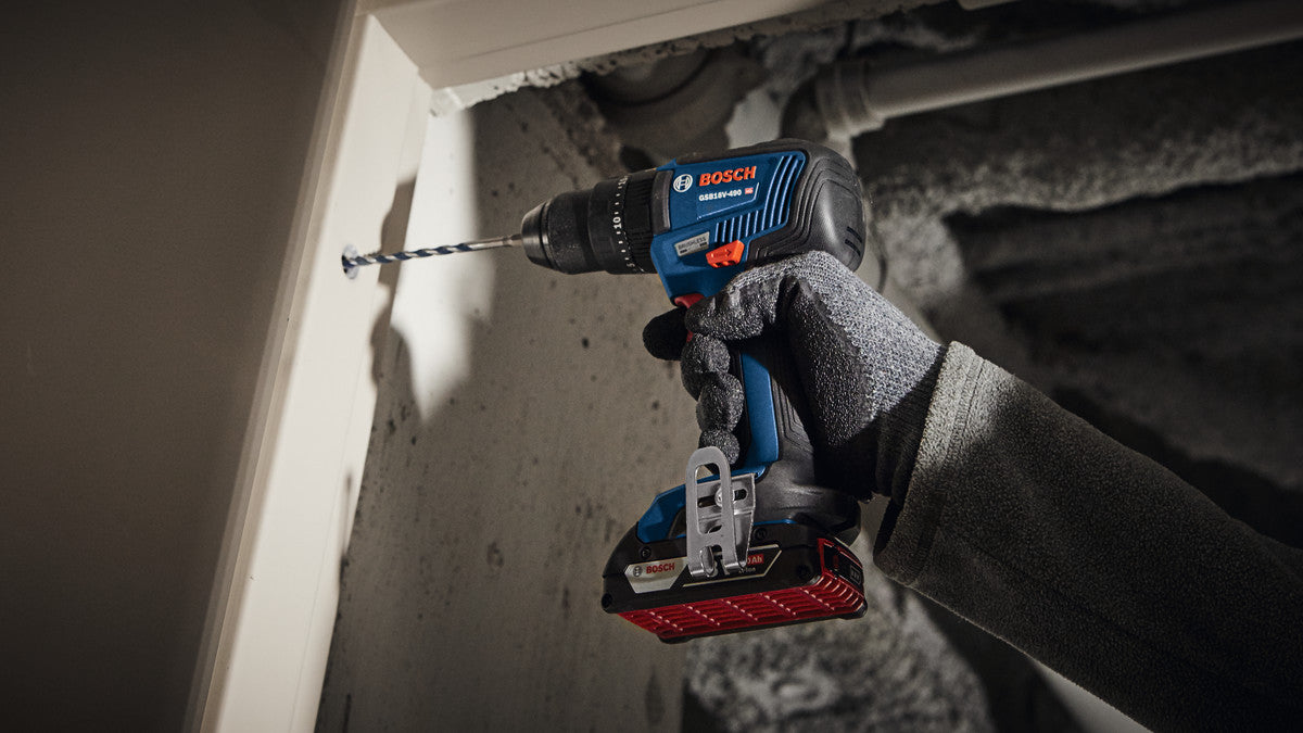 Bosch 18V 4-Tool Combo Kit w/ Hammer Drill, Impact Driver, Circular Saw, Light & 2 Batteries GXL18V-497B23