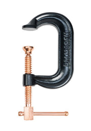 3" Drop Forged Deep Throat C-Clamp W/ Copper Spindle (400 Series)