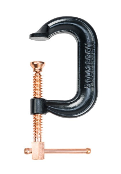 3" Drop Forged Deep Throat C-Clamp W/ Copper Spindle (400 Series)