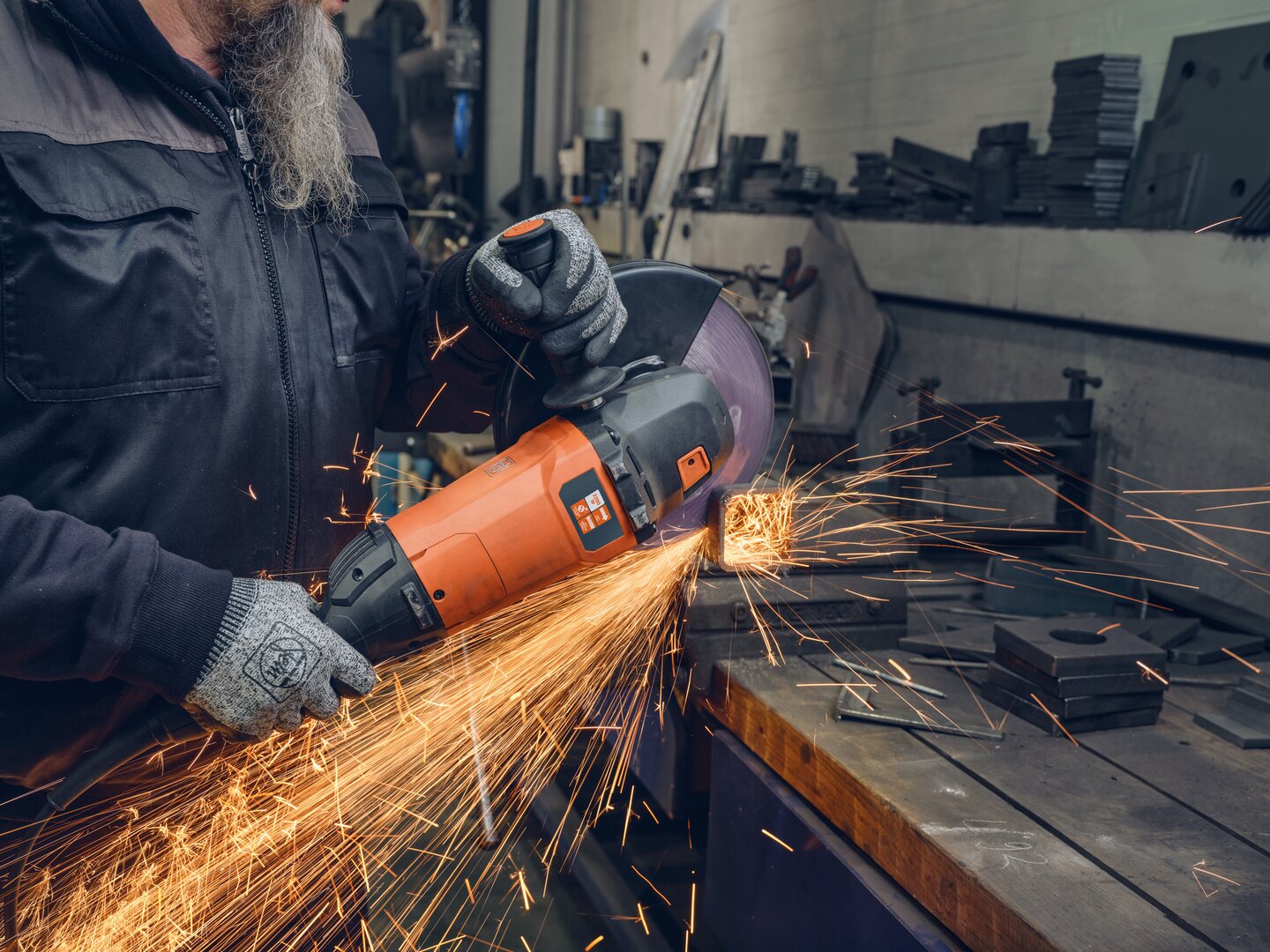 Fein AlphaGrind LG 22-180 7" Corded Angle Grinder – 2,200W 72251460120