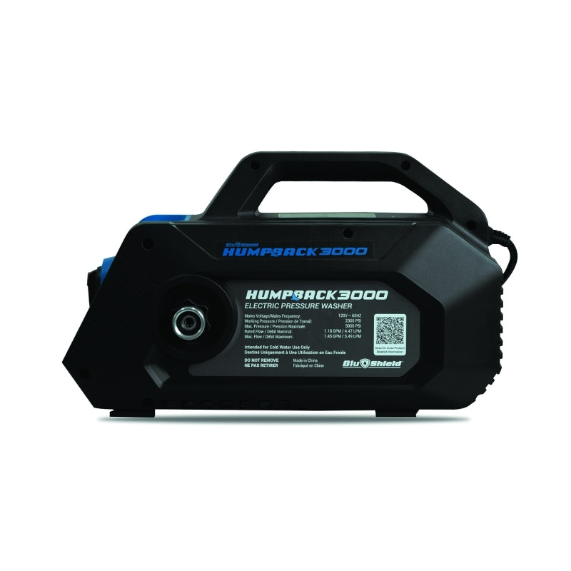 Blubird Blu Shield HumpBack 3000 PSI Pressure Washer System 120V w/ 3/4" x 15' Inlet Hose HB3000+IH