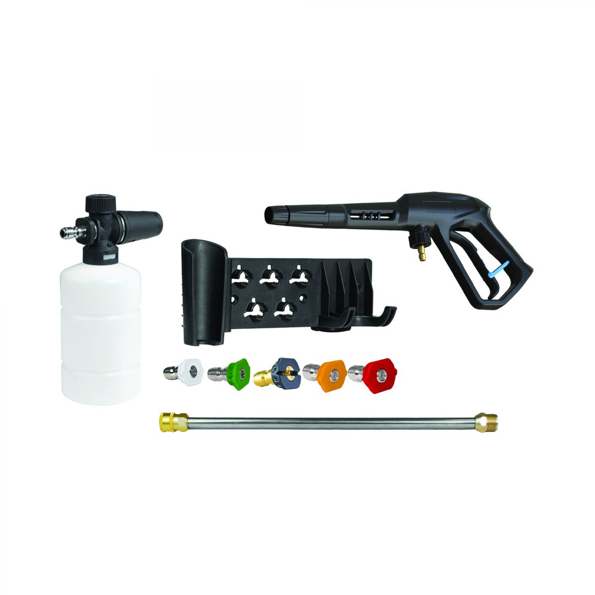 Blubird Blu Shield HumpBack Reel Accessories Pack w/ Holder, Foam Canon, PW Gun, and Tip Nozzles HBA000