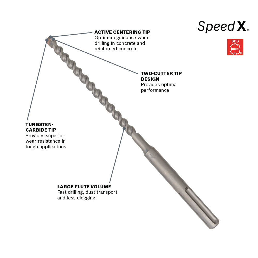 Bosch 9/16 x 29" SDSmax Rotary Hammer Bit HC5017