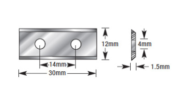 Amana Tool 30mm x 12mm x 1.5mm Carbide HCK-30
