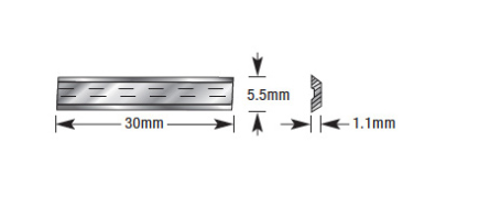 Amana Tool 30mm x 5.5mm x 1.1mm Carbide HCK-34