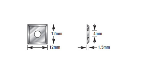 Amana Tool 12mm x 12mm x 1.5mm Knife HMA-12