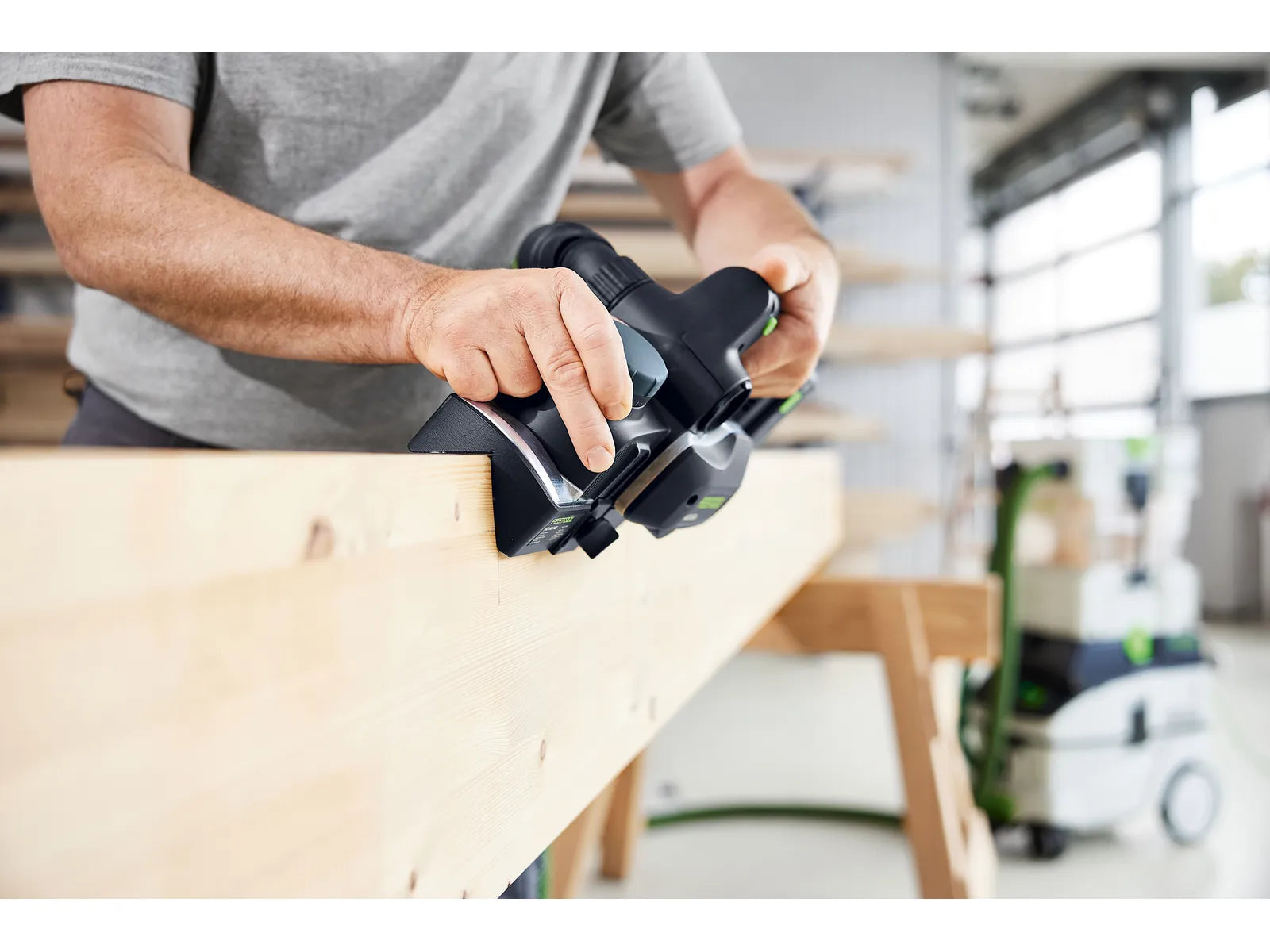 Festool HLC 82 18V Cordless Planer with Spiral Cutterhead EB-F-Basic 578001