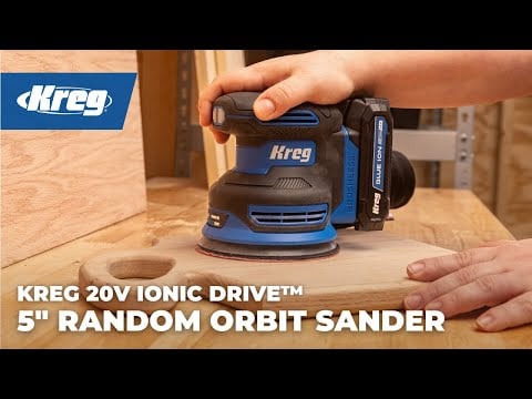 Kreg 20V Ionic Drive 5" Random Orbit Sander KPTRS500A