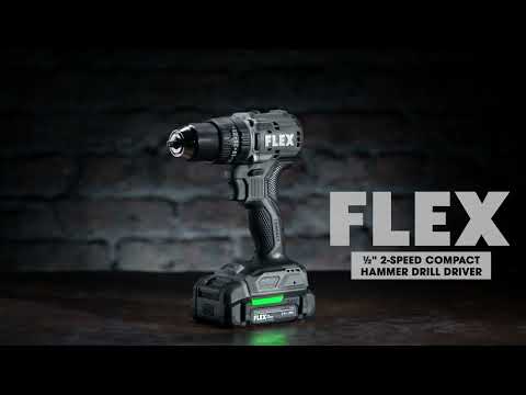 Flex Tools 1/2" 2-Speed Compact Hammer Drill Kit FX1231-1A