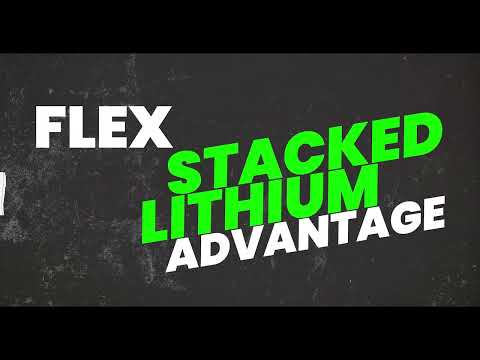 Flex Tools 1/4" Quick Eject Hex Impact Driver with Multi-Mode Stacked Lithium Kit FX1371A-1H