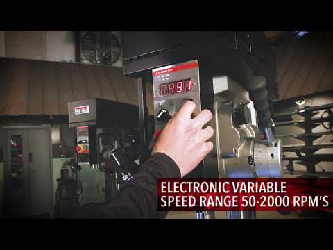 Jet JDPE-20EVS-PDF 20 in. EVS Drill Press with Power Downfeed 1-1/2HP, 115V, Single Phase 354250