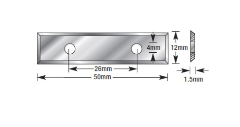 Amana Tool 49.5mm x 12mm x 1.5mm Carbide HRK-50