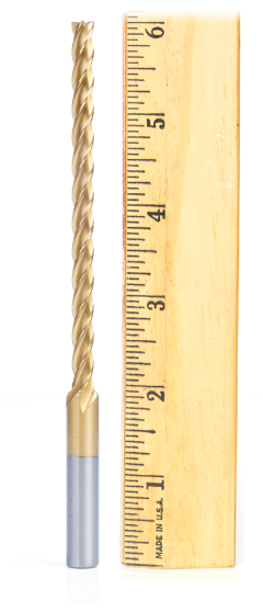 Amana Tool HSS End Mill 1/4 in x 3/8 in x 6 in OL HSS1210