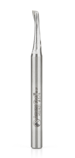 Amana Tool HSS 1FL 3/16 in x 1/4 in x 2-7/8 in Up-Cut HSS1621