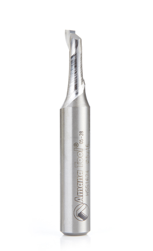 Amana Tool HSS 1FL 5/16 in x 1/2 in x 3-1/4 in Up-Cut HSS1624