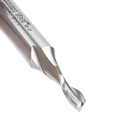 Amana Tool HSS 2FL 1/4 in x 1/2 in x 3-1/4 in Up-Cut HSS1635