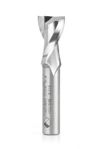 Amana Tool HSS 2FL 3/4 in x 1/2 in x 3-1/4 in Up-Cut HSS1646