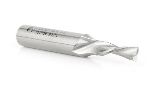 Amana Tool HSS 2F 5/16 in x 1/2 inx3-1/2 in Down Cut HSS1659