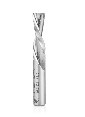 Amana Tool HSS 2F 1/2 in x 1/2 in x 3-1/2 in Down Cut HSS1662