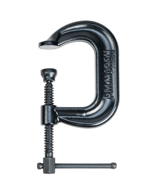 2" Drop Forged Deep Throat C-Clamp W/ Black Oxide Spindle (400 Series)