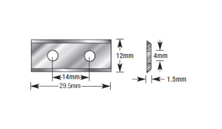 Amana Tool 30mm x 12mm x 1.5mm Carbide ICK-30