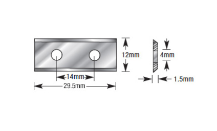 Amana Tool 30x12x1.5mm DLC SC Knife ICK-30-DLC