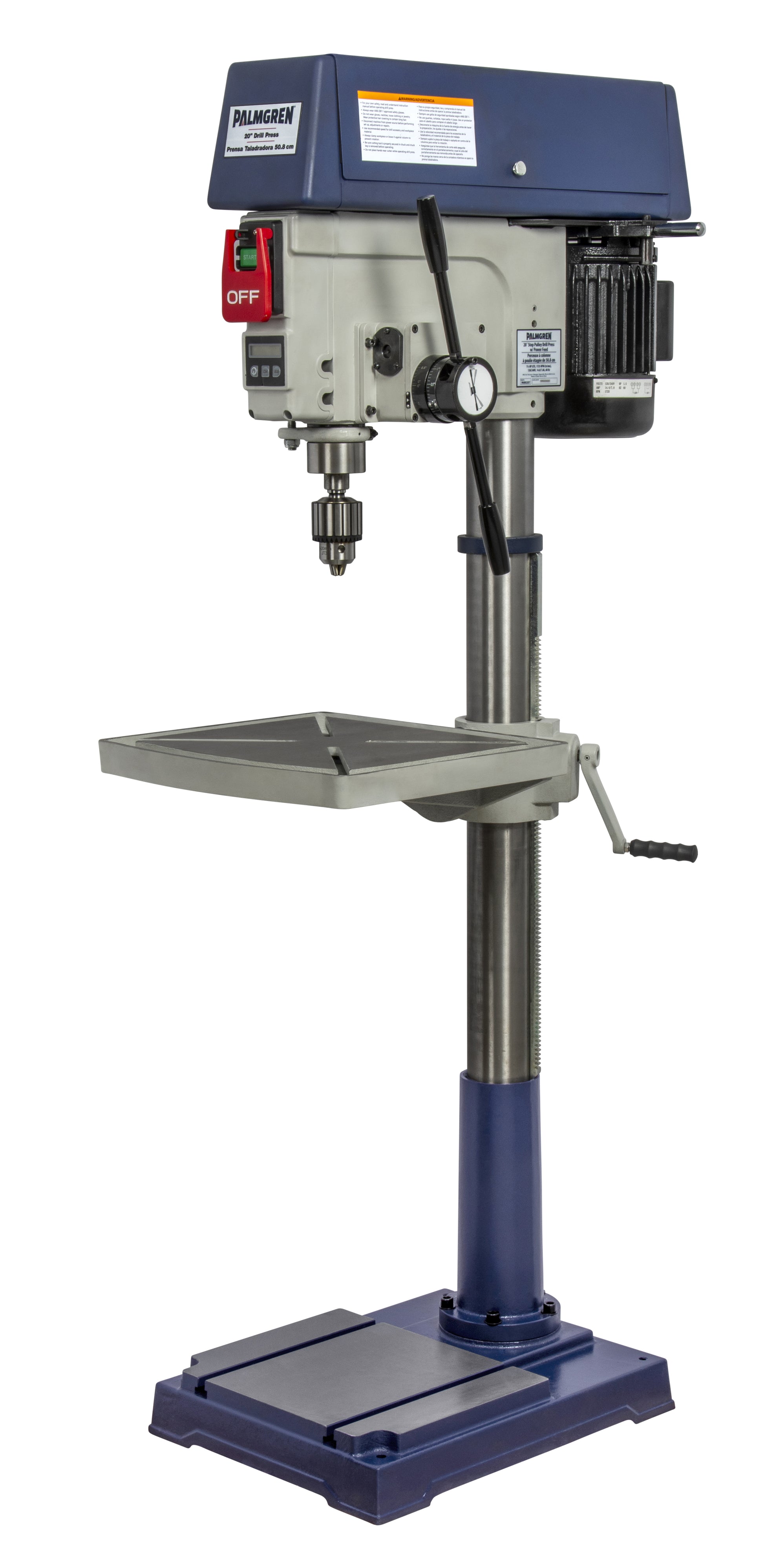 Palmgren 20" Step Pulley Drill Press With Power Feed 9680207