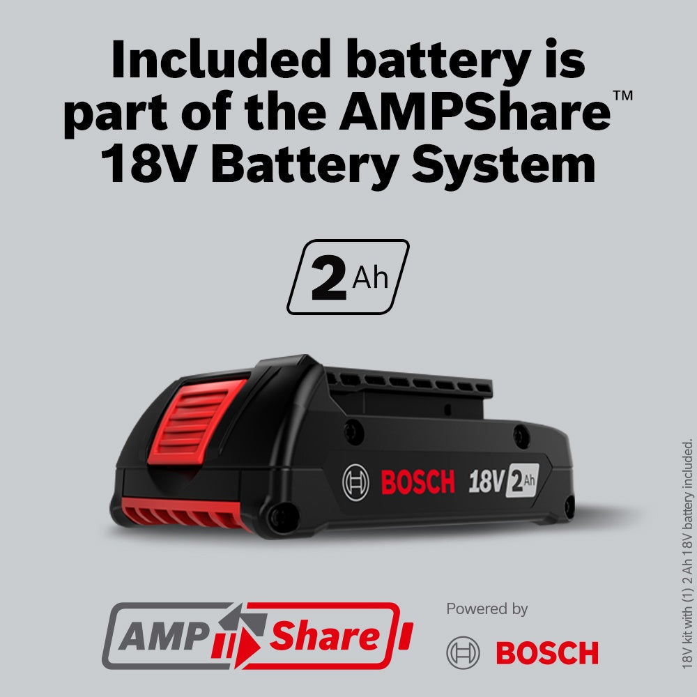Bosch 18V Impact Driver w/ 2.0 Standard Power Battery GDR18V-1800B12
