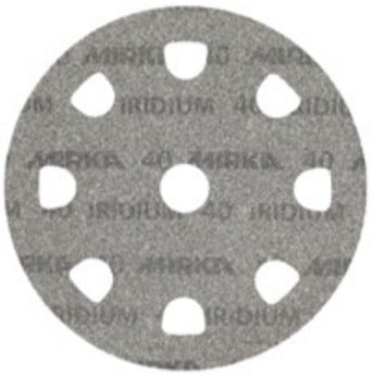 Mirka Iridium 9 in. 40G 9 Hole Grip Styro, Qty 25 24-9CU-040